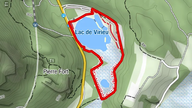 Loop around Virieu-le-Grand Lake