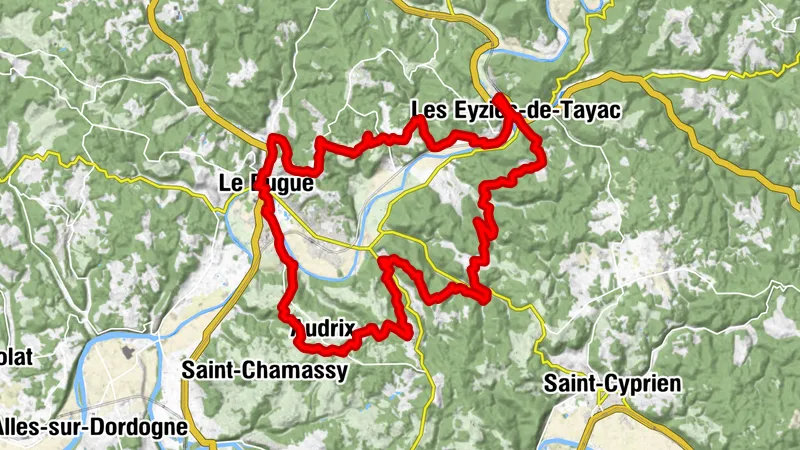 Boucle VTT Le Bugue-Les Eyzies (N°1)