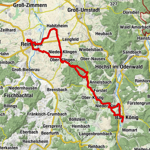 Tour durch den vorderen Odenwald
