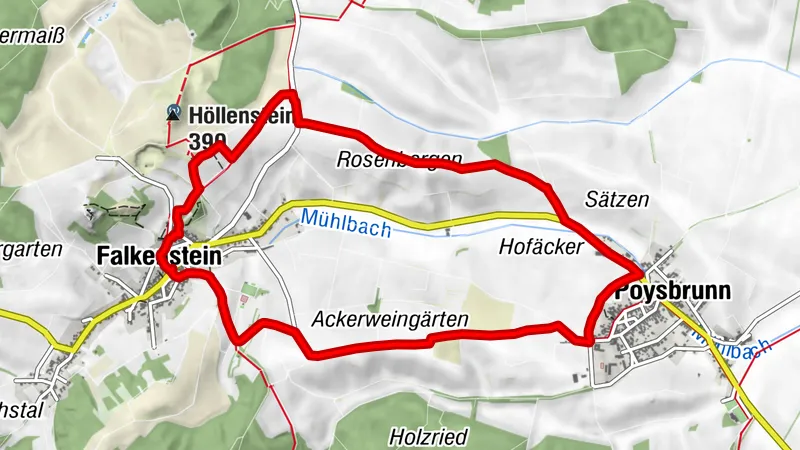 Große Weinrieden Wanderung Falkenstein