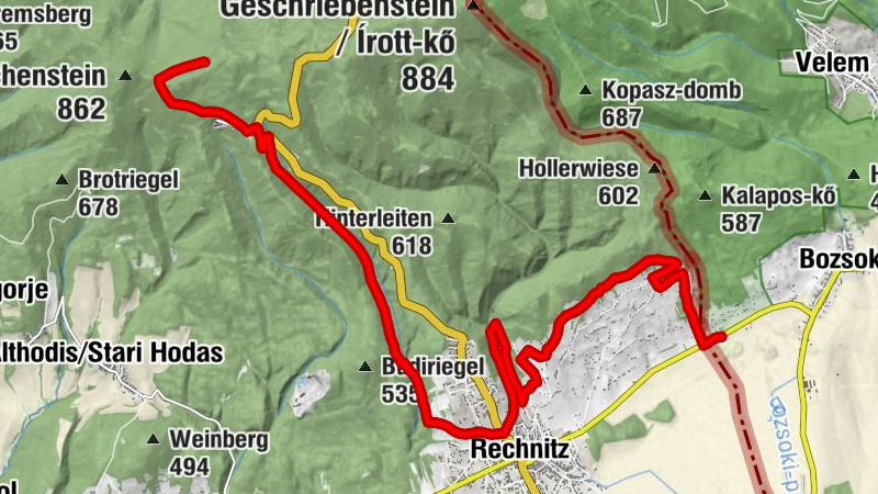 alpannonia - Regionale Route Rechnitz - Großer Hirschenstein