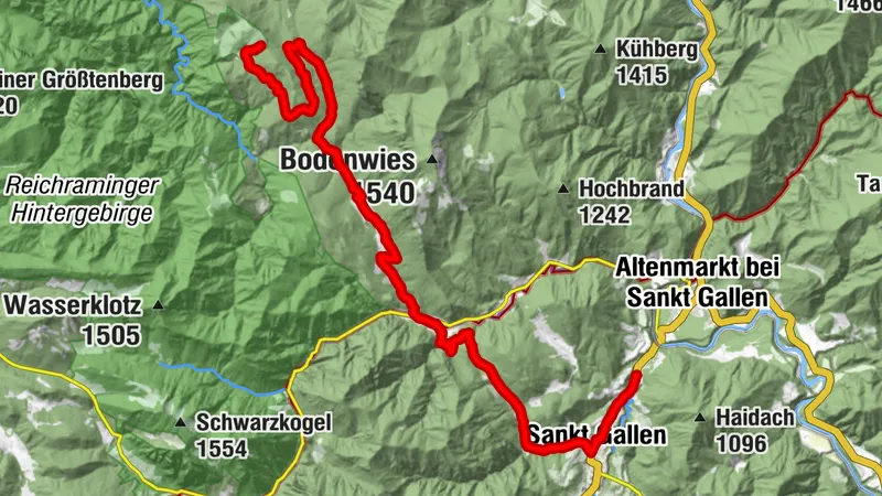 Anlaufalm - Anbindung Hintergebirgsradweg