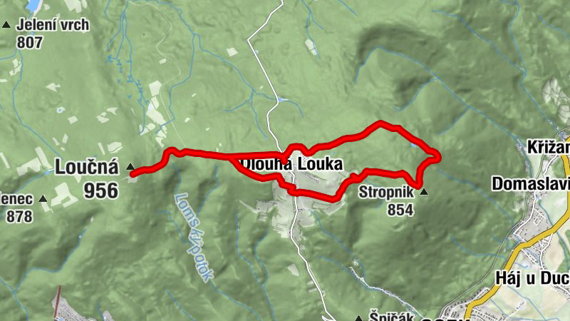 Rund um Dlouhá Louka