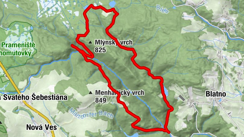 Durch das Tal der Kamenička und um das Bezruč-Tal herum