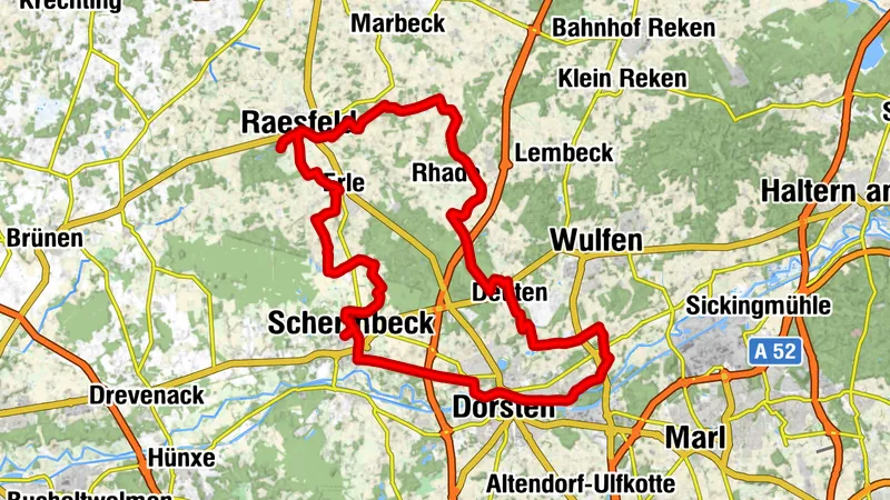 Radtour via Schloss Raesfeld zum Hervester Bruch