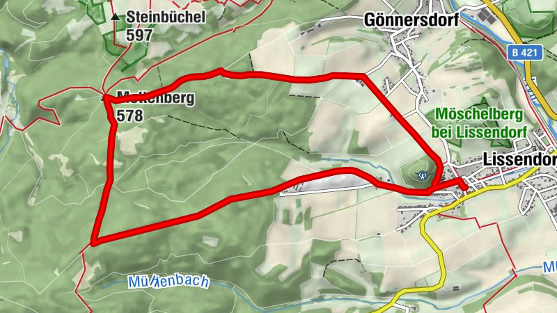 Lissendorf Wanderweg LB 7