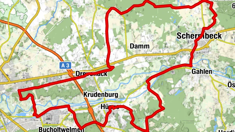 Tour 3 - Wälder und Lippeauen zwischen Wesel und Schermbeck