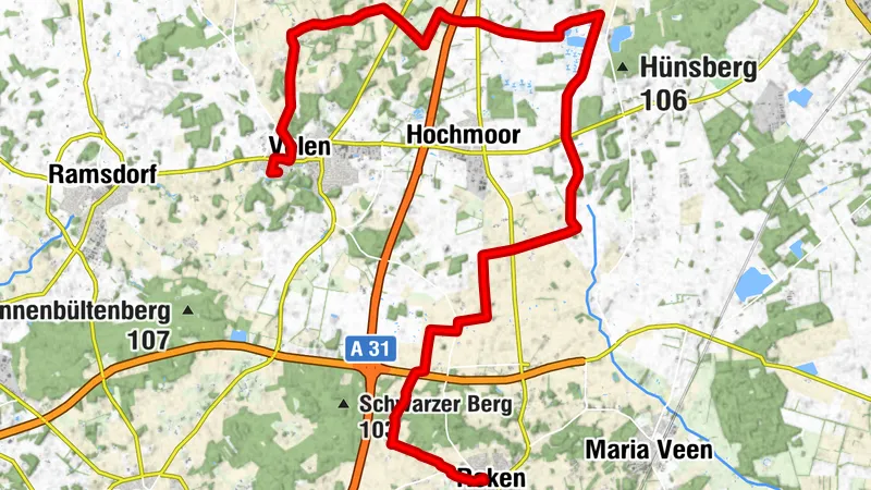 Etappe 2 Hohe Mark RadRoute