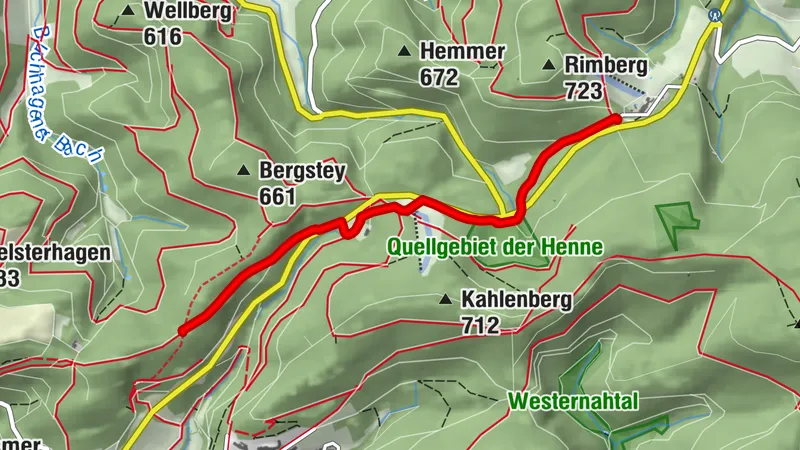 Zugangsweg Sauerland-Höhenflug: Von Rimberg und Kleins Wiese zum Sauerland-Höhenflug
