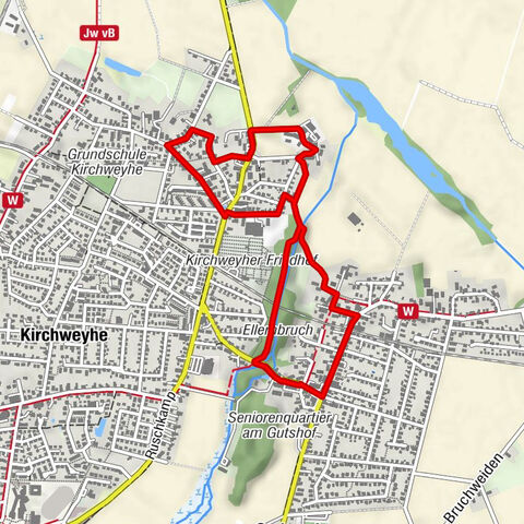 Durch den Ellernbruch und das alte Dorf Kirchweyhe