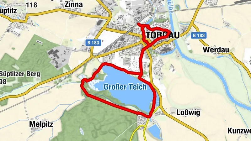 Wanderung um den Großen Teich Torgau