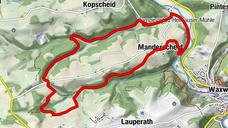Naturpark Südeifel Wanderweg Nr. 87 - Manderscheid und Waxweiler