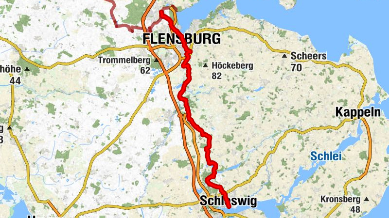 Ochsenweg-Etappe: Von Schleswig nach Niehuus