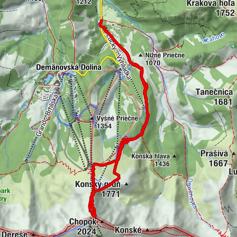Demänovská dolina/Lúčky - Chopok