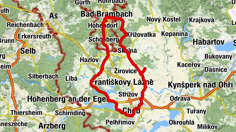 Grenzradtour Bad Brambach-Soos-Eger-Bad Brambach