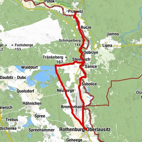 Rundtour zur polnischen Kleinstadt Przewoz