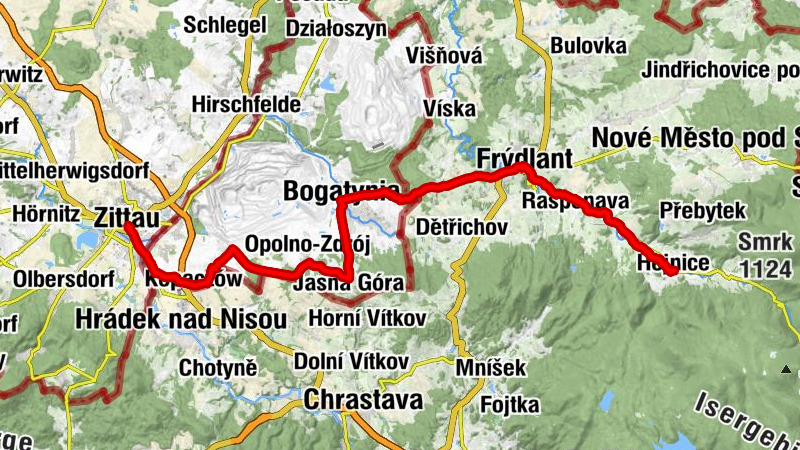 Via Sacra tschechische Radpilgerroute - Etappe von Zittau nach Hejnice