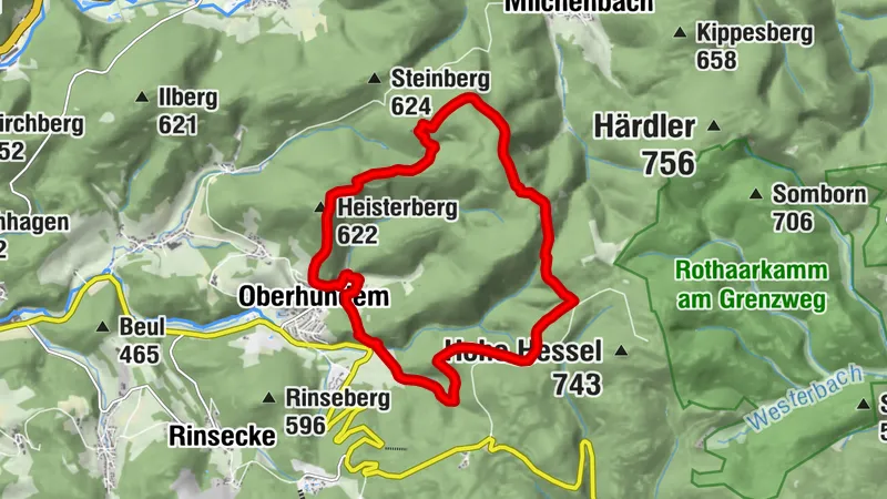 Rothaarsteig-Spur Oberhundemer Bergtour