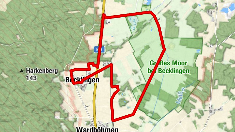 Bergen: Wandertour rund um das Becklinger Moor (ca. 15 km)