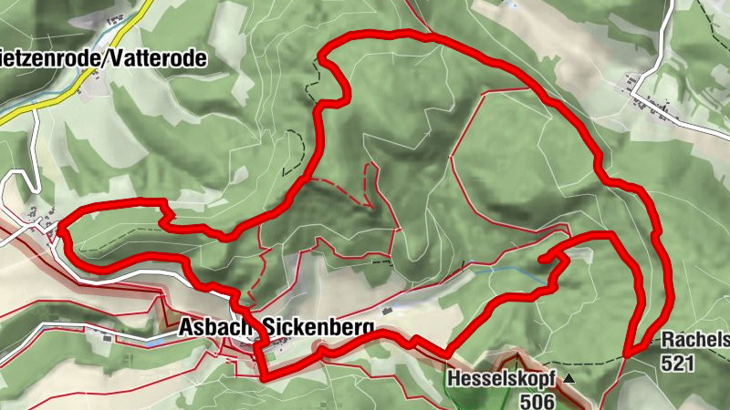 Premiumweg P16 Asbach-Sickenberg