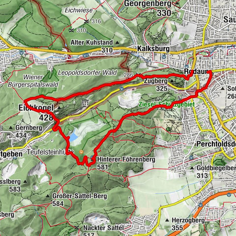 Von Rodaun über die Wiener Hütte in den Naturpark Föhrenberge - Angelos Touren