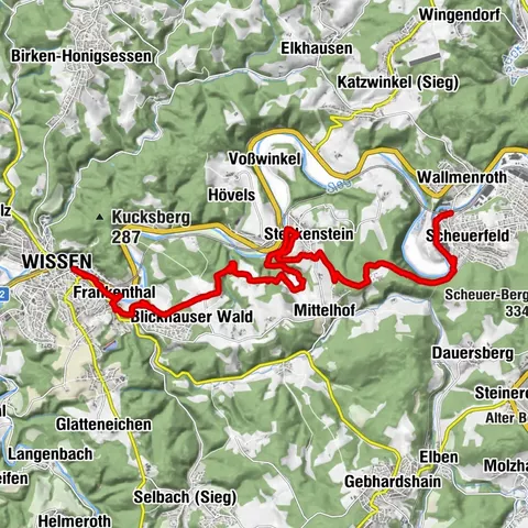 Natursteig Sieg | Etappe 11 | Wissen–Scheuerfeld