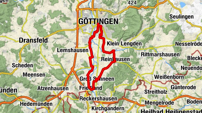 Radtour von Göttingen über Friedland