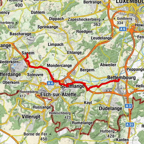 Minett Cycle Preview: Segment Sanem-Bettembourg