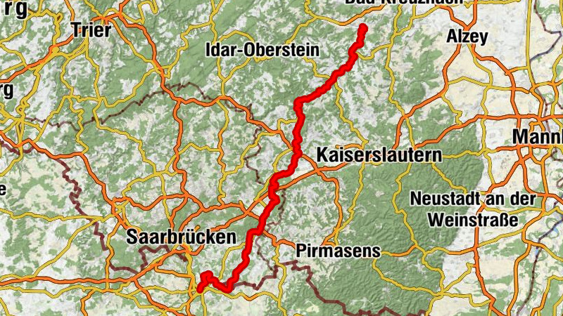 Glan-Blies Cycle Route