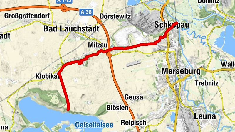 Lauchagrund-Schwarzeiche Radweg