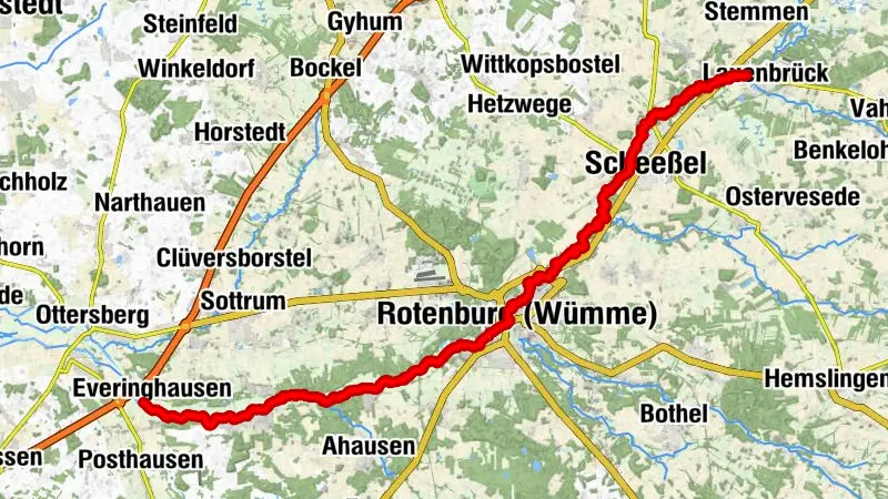 Paddeln auf der Wümme: Lauenbrück - Sottrum