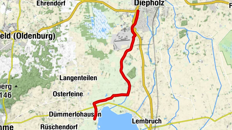 Kanutour auf der Hunte von Dümmerlohausen nach Diepholz