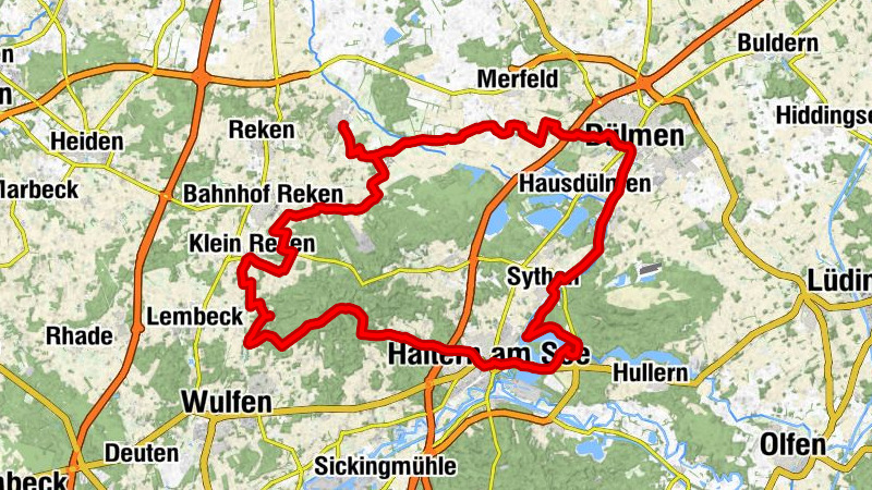 Faszination RadReisen Tour Maria Veen - Dülmen - Haltern am See - Lembeck / Tagestour Hohe Mark RadRoute