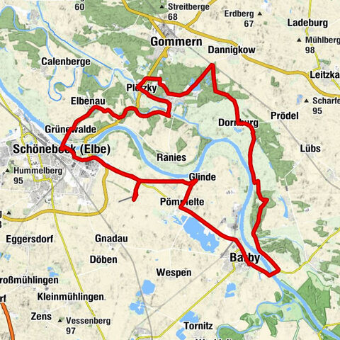 Auf dem Elberadweg zum Ringheiligtum