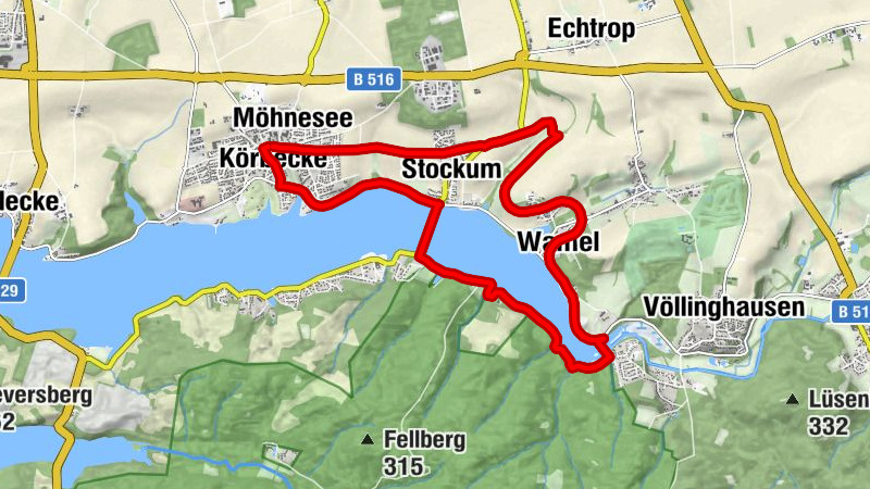 Möhnesee - Tour Kanzelbrücke