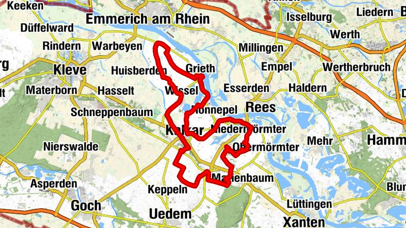 Kalkar, 13 Orte - eine Stadt