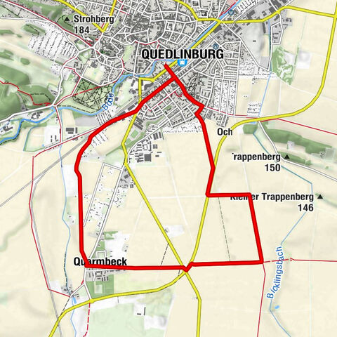 Quedlinburg - Bicklingswarte - Quarmbeck - QLB