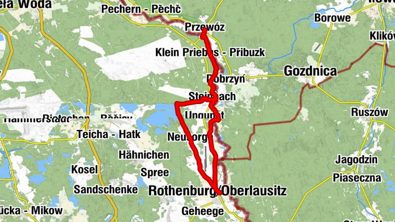 Rundtour zur polnischen Kleinstadt Przewoz