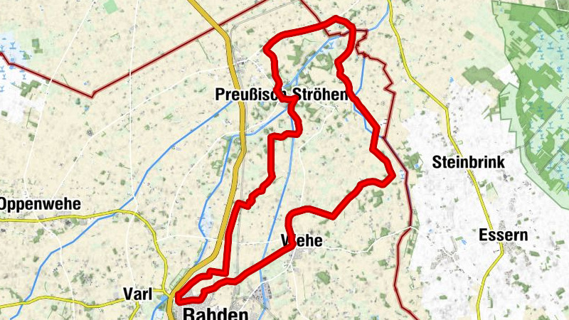 Rahden Nordpunkt-Tour / Radwanderweg 10