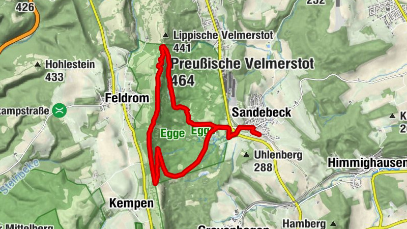 Auf aussichtsreichen Höhen - von Sandebeck auf den Eggeweg