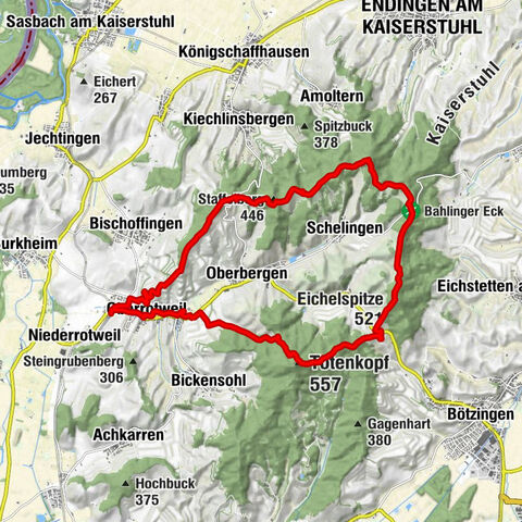 Kammwanderung um Vogtsburg im Kaiserstuhl