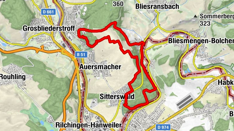 Hiking Route on 24. May 2023