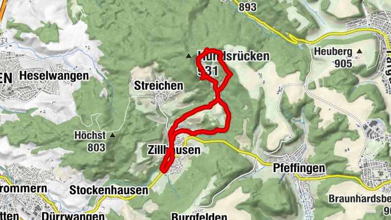 GeoWalking Trail in Balingen-Zillhausen