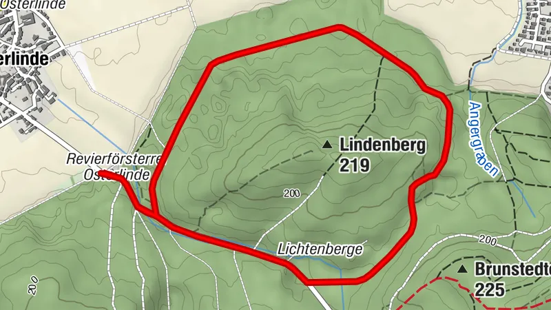 Salzgitter Wanderweg Nr. 28 (Von Osterlinde um den Lindenberg)
