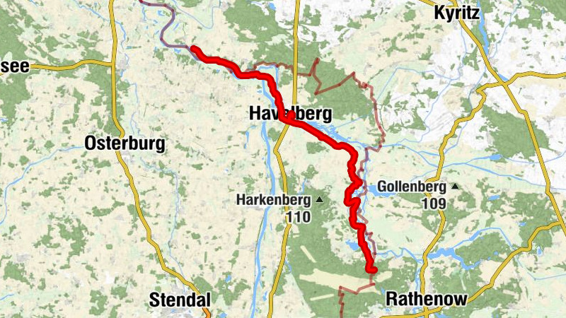 Havel-Radweg im Elb-Havel-Winkel