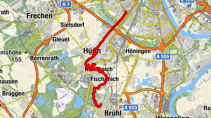 Römerkanalwanderweg von Brühl nach Köln