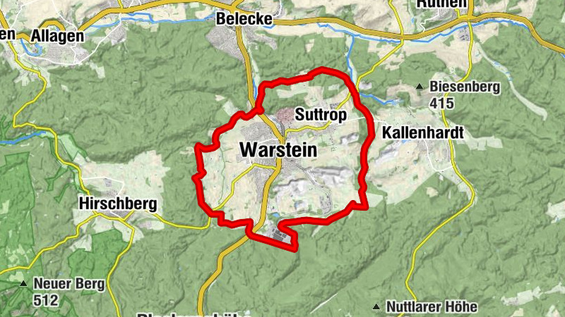 Rundwanderung rundum Warstein und Suttrop