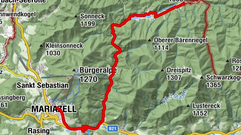 1 Radpilgern - Hubertussee - Mariazell