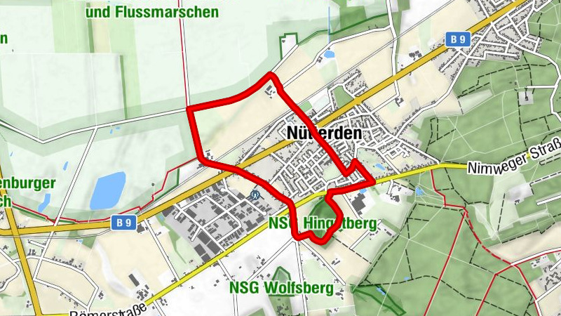 Laufstrecke 7 Kranenburg