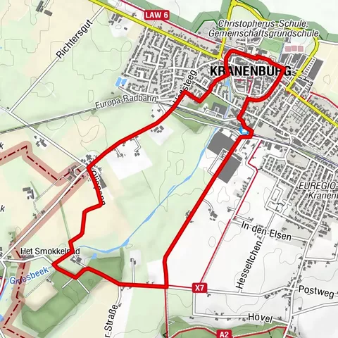 Laufstrecke 5 Kranenburg